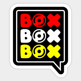 Box Box Box F1 Tyre Compound V3 Design Sticker